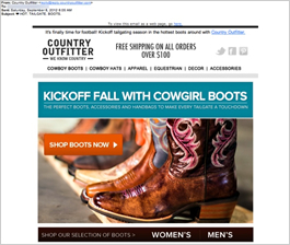 Country outfitter clearance boots