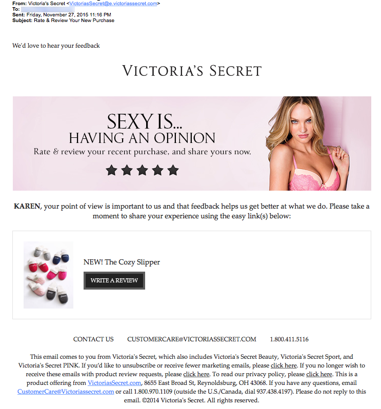 Victoria's Secret Review: Are customers tickled pink by this product review  email? - FulcrumTech