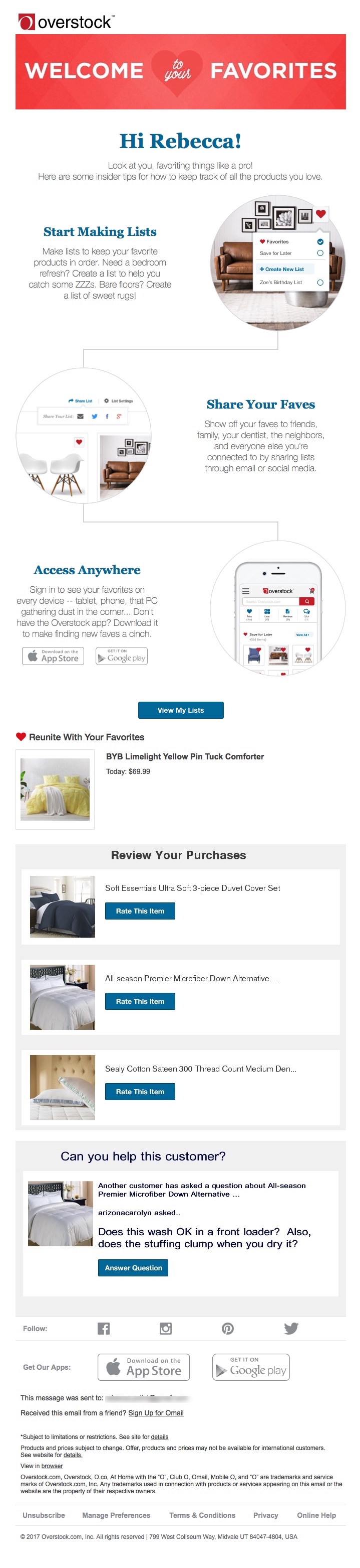 Get the Click - Overstock.com Email Review